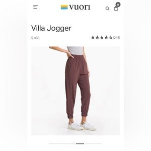 Vuori Villa Jogger, chestnut, M